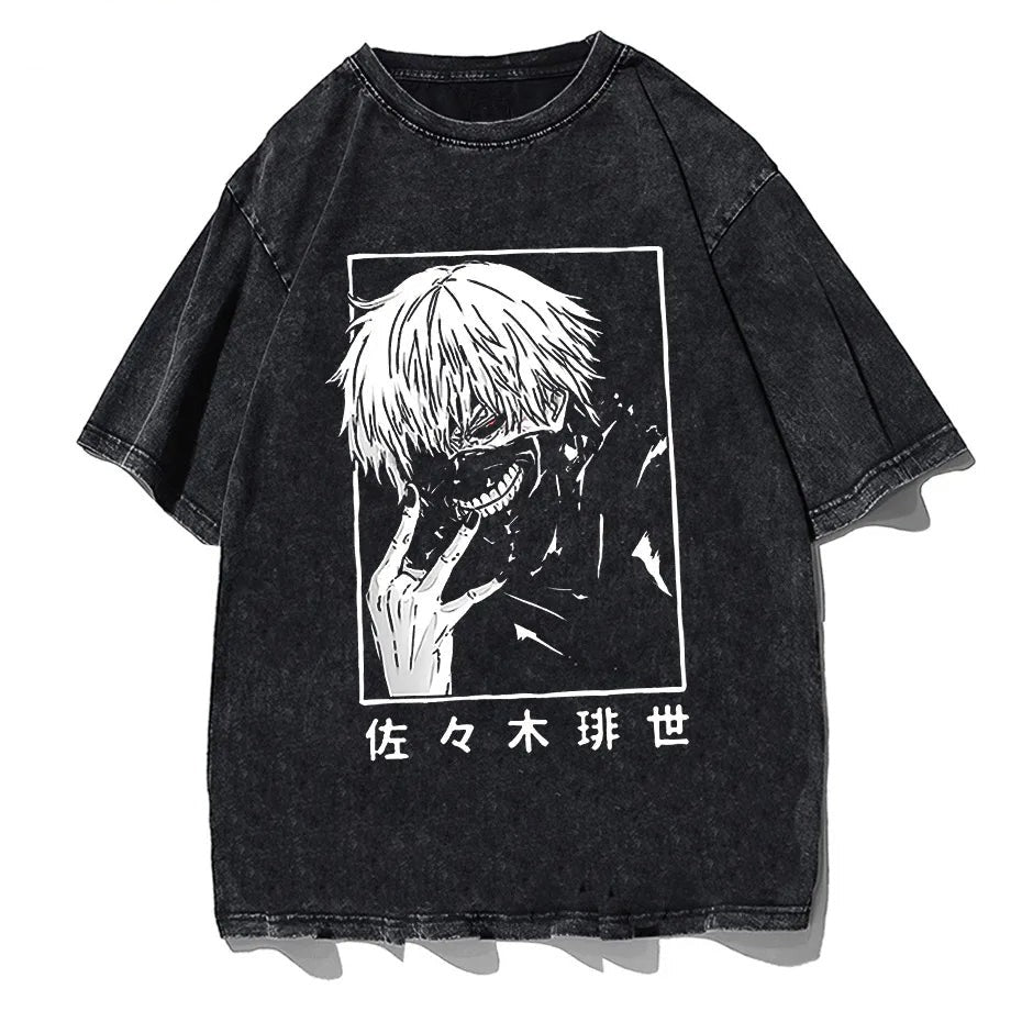 Kaneki Acid Wash Tee