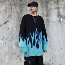 Load image into Gallery viewer, Blue Flame Sweater
