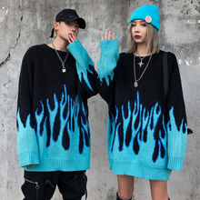 Load image into Gallery viewer, Blue Flame Sweater
