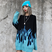 Load image into Gallery viewer, Blue Flame Sweater
