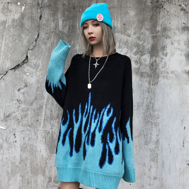 Blue Flame Sweater